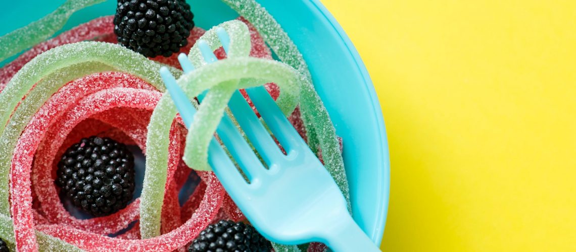 junk food on a plate